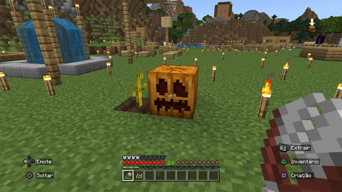 Como fazer tesoura no Minecraft