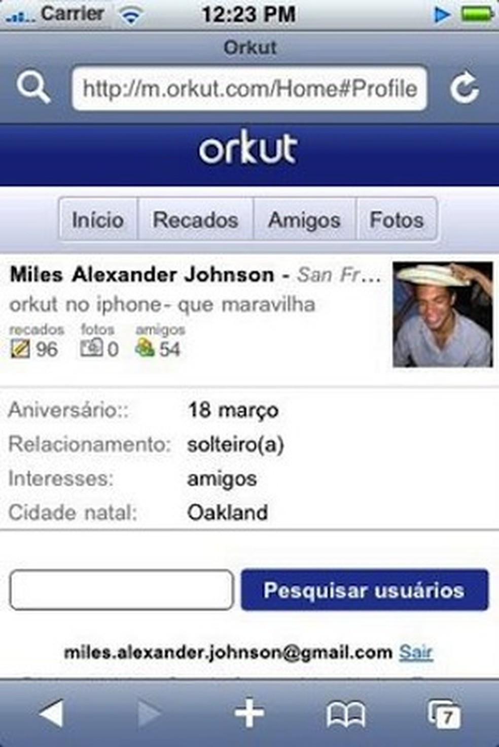 Orkut Mobile (Foto: Divulgação) — Foto: TechTudo