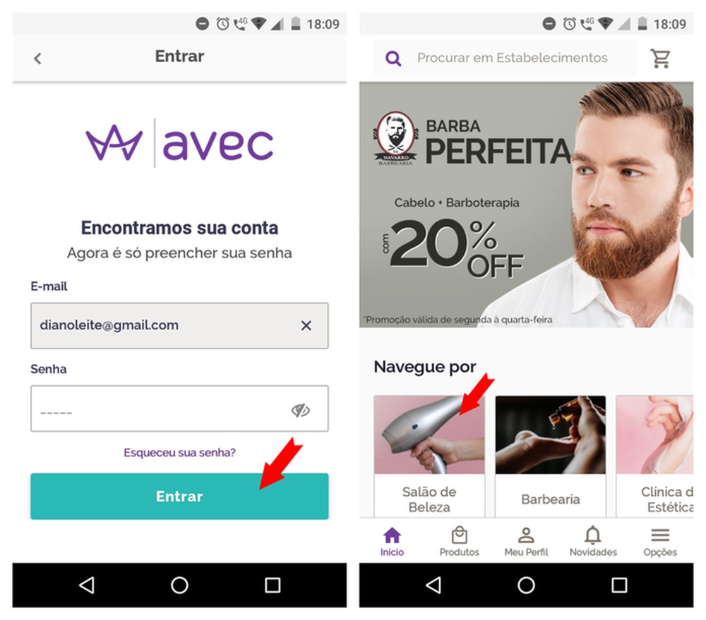 Como agendar corte em salão de beleza com o aplicativo Avec