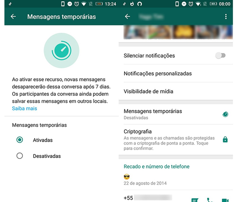 WhatsApp: 5 coisas que você deve saber sobre as mensagens temporárias