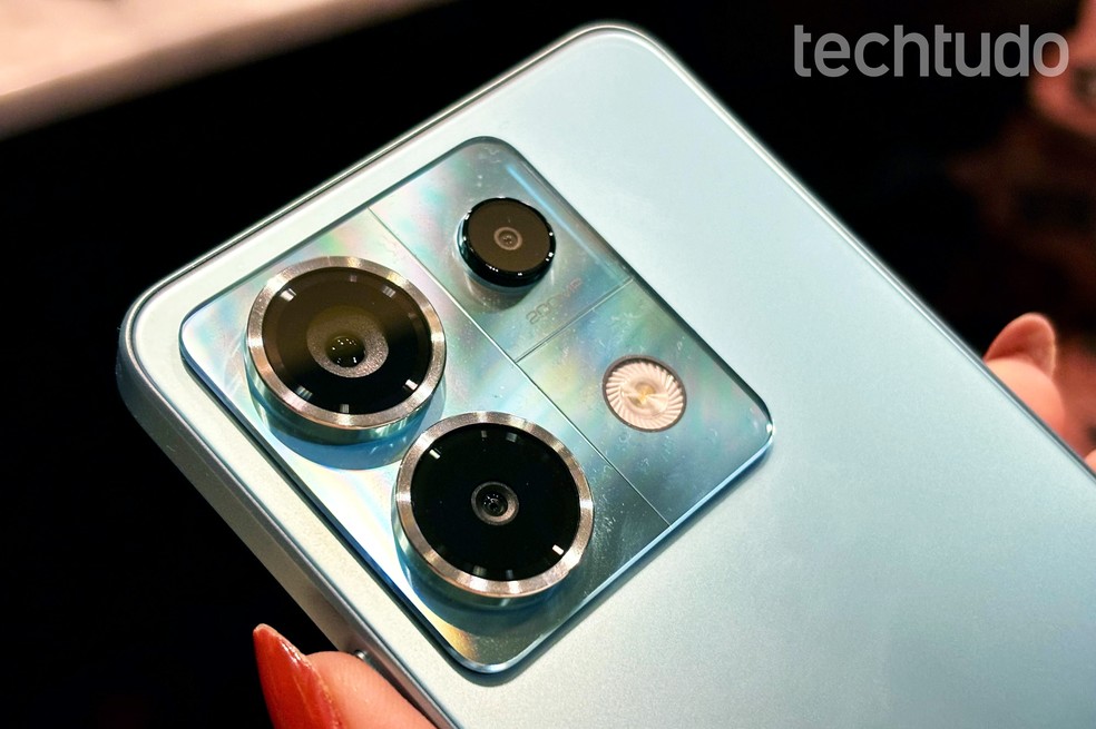Redmi Note 13 Pro 5G se destaca pelo conjunto de câmeras  — Foto: Ana Letícia Loubak/TechTudo