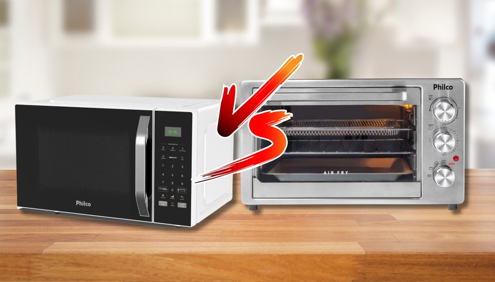 Micro-ondas ou forno elétrico? Veja qual é a melhor opção — Foto: Divulgação/Philco editado por Bruna Polesca