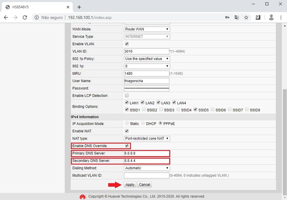 Como mudar o DNS do roteador Huawei para ter internet mais rápida
