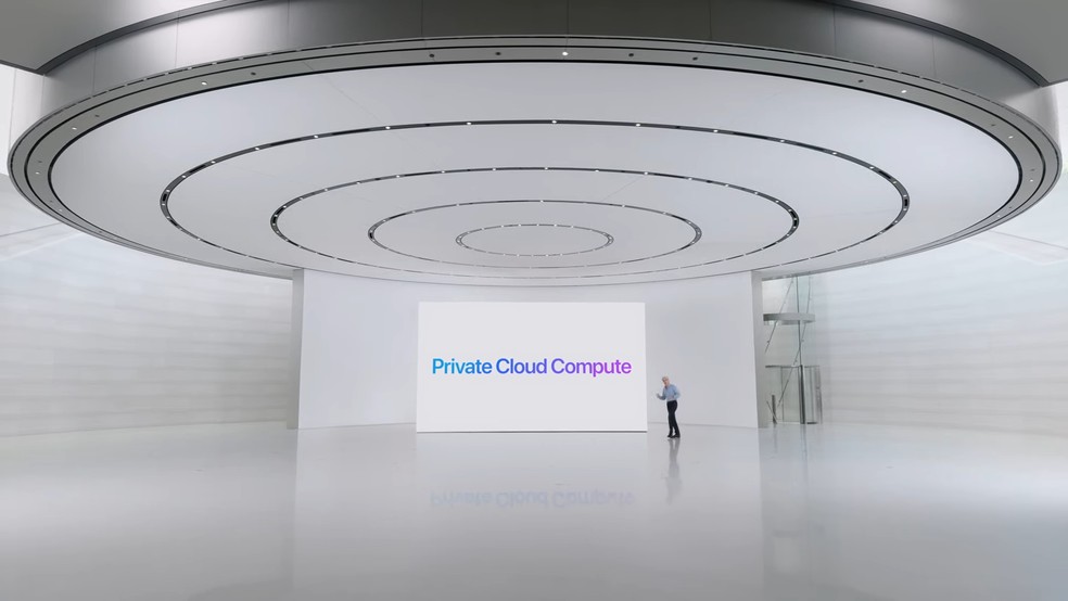 "Private Cloud Compute" é sistema de nuvem privada da Apple para proteger dados de IA — Foto: Reprodução/Apple