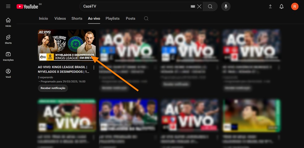  onde assistir?' Clique na transmissão online da partida — Foto: Reprodução/Róbson Martins