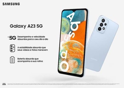 Smartphone Samsung Galaxy A23 com 5G em promoção