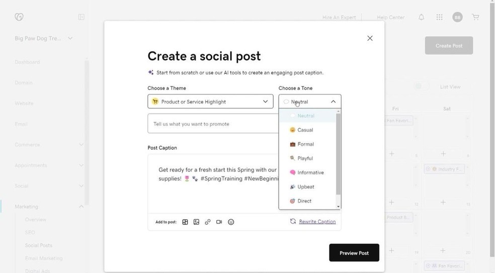  Reprodução/GoDaddy