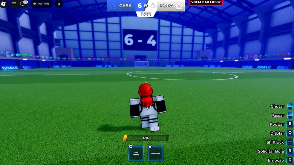 Blue Lock: Rivals é um jogo obrigatoriamente online em Roblox — Foto: Reprodução/Rafael Monteiro
