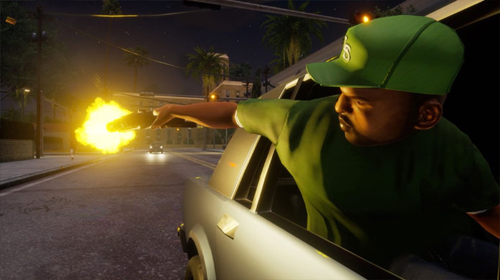 GTA: San Andreas possui 37 armas no total — Foto: Divulgação/Rockstar Games