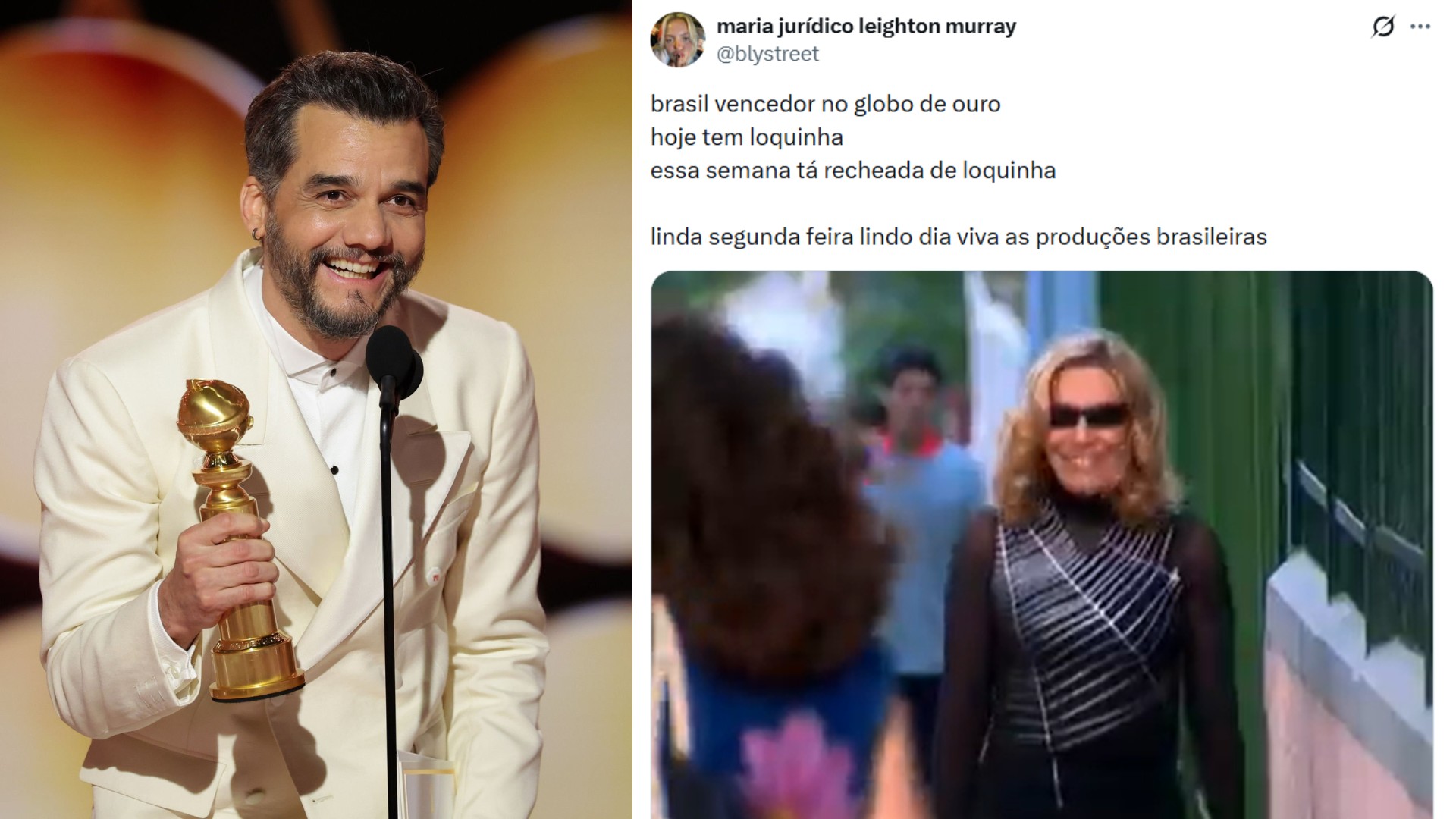 Globo de Ouro: vitória de Wagner Moura e O Agente Secreto geram memes; veja