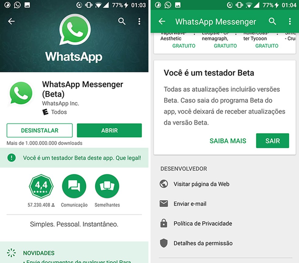 WhatsApp Beta ganha atalho de conversas e favoritos no Android; saiba usar