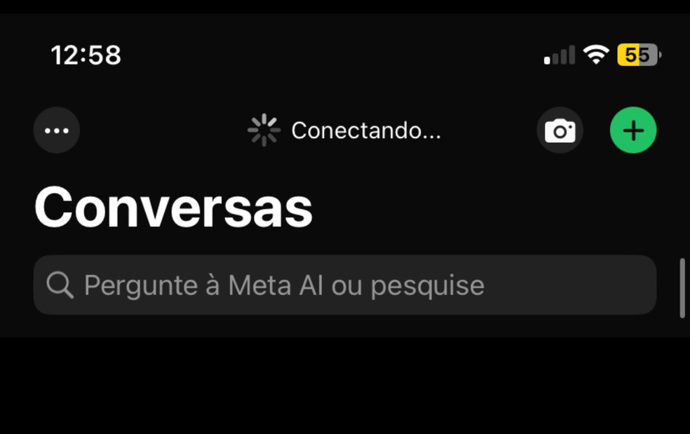 Principais buscas sobre o app são" problema whatsapp hoje", "whatsapp fora do ar hoje", "instabilidade whatsapp hoje", "whatsapp down", "mensagem do whatsapp nao envia", "whatsapp dando erro" e "o whatsapp parou " — Foto: Reprodução/Victor Bastos