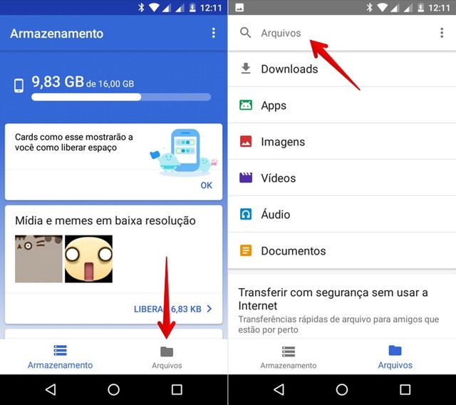 Como encontrar arquivos facilmente no Android com o Files Go