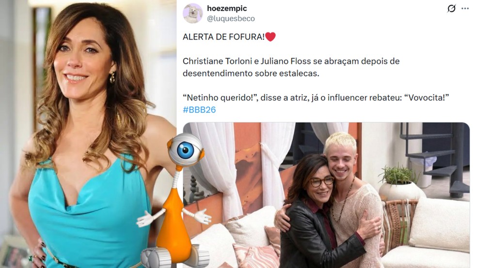 Christiane Torloni está no BBB 26? Usuários usam IA para 'colocá-la' na casa — Foto: Arte: TechTudo