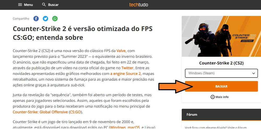 Como baixar e jogar Counter-Strike 2 (CS2) no PC; veja requisitos mínimos