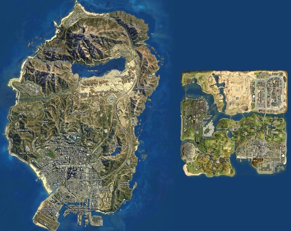 Entendendo a extensão do mapa - GTA V