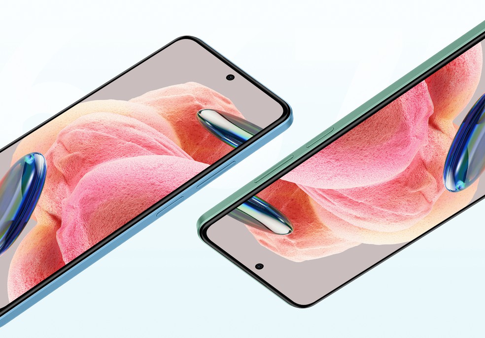 Tanto o Redmi Note 12 quanto o Redmi Note 13 têm telas de 6,67 polegadas — Foto: Reprodução/Xiaomi