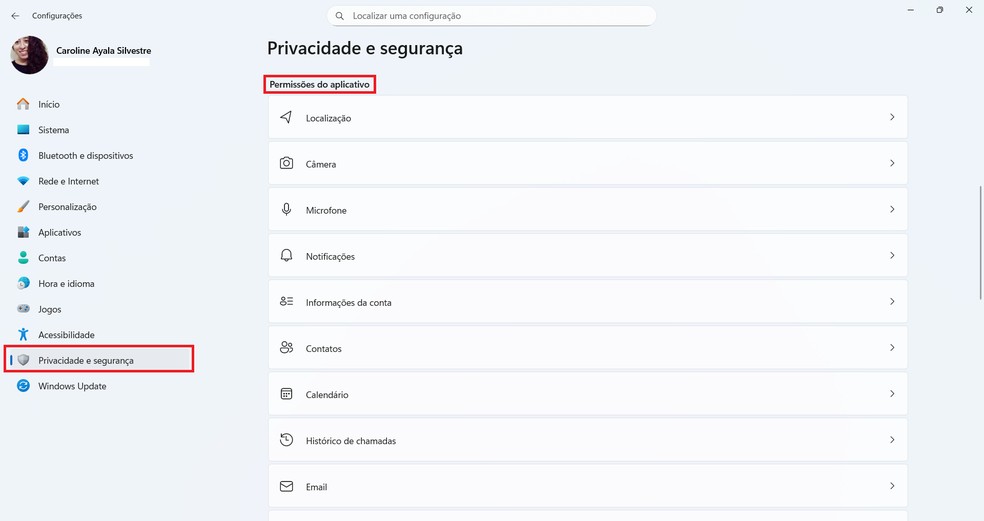  Reprodução/Caroline Silvestre