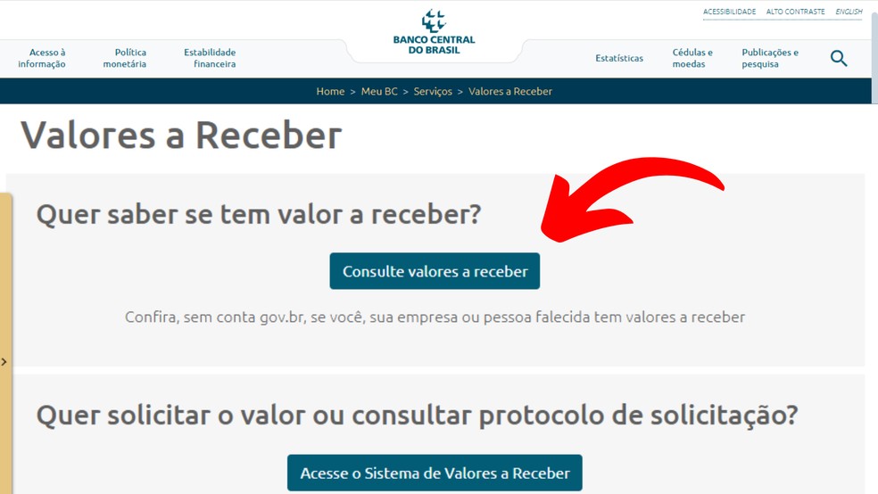Confira como resgatar valores esquecidos no Banco Central — Foto: Reprodução/TechTudo