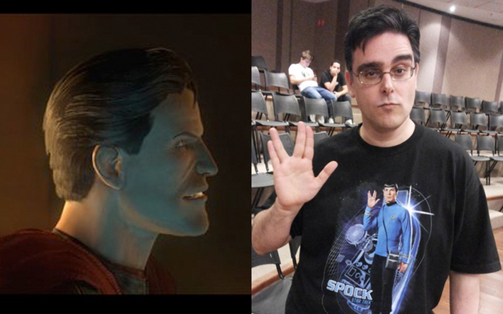 Guilherme Briggs, o dublador oficial de Superman, empresta sua voz ao game Injustice (Foto: Pedro Zambarda / TechTudo) — Foto: TechTudo