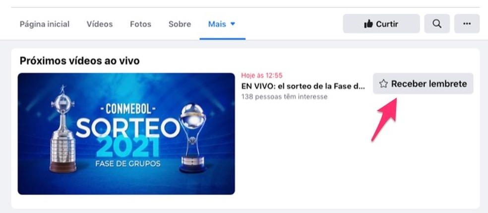 Sorteio da Libertadores: transmissão será na página da Conmebol — Foto: Reprodução/Marvin Costa