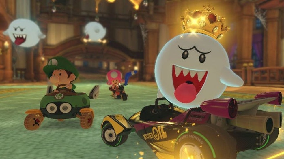 Mario Kart 8 Deluxe marca a estreia de King Boo — Foto: Divulgação/Nintendo