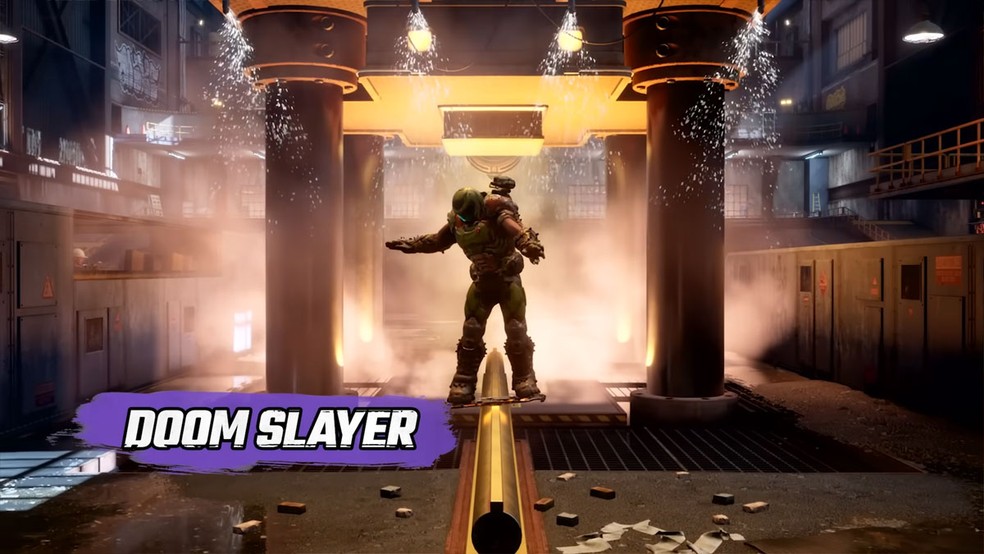 O Doom Slayer será um personagem bônus da edição Digital Deluxe de Tony Hawk's Pro Skater 3+4 — Foto: Reprodução/PlayStation