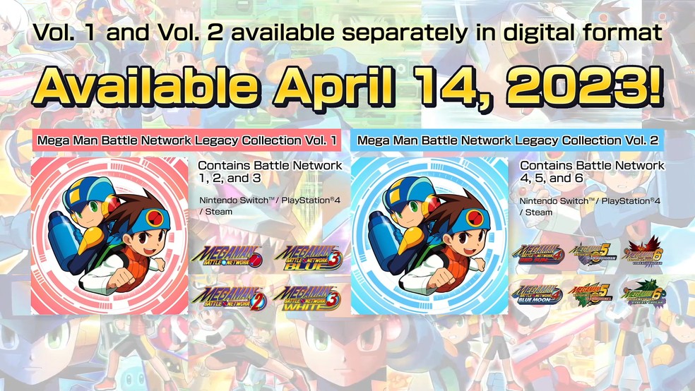 Mega Man Battle Network Legacy Collection será lançado para PS4, PC e Switch