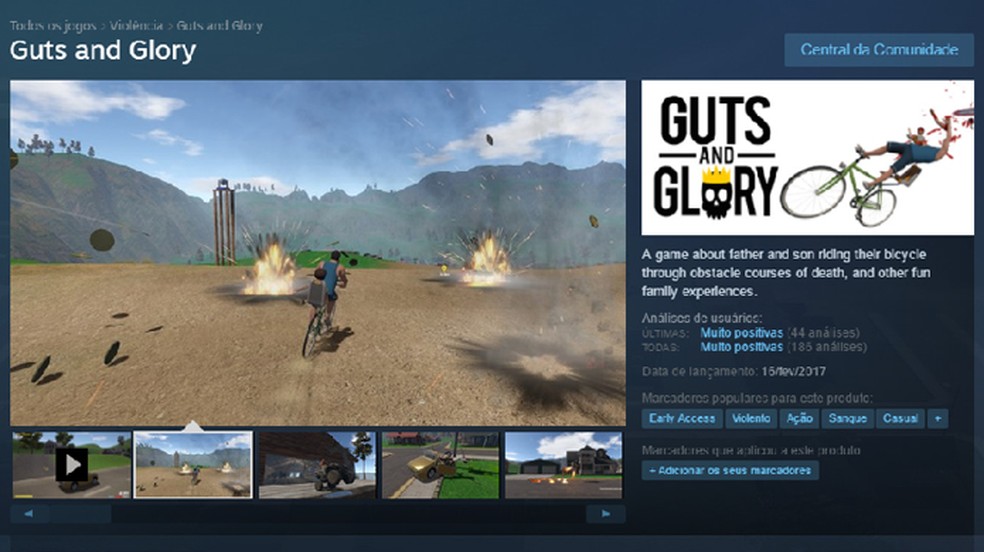 Veja os requisitos e como fazer o download do game Guts and Glory