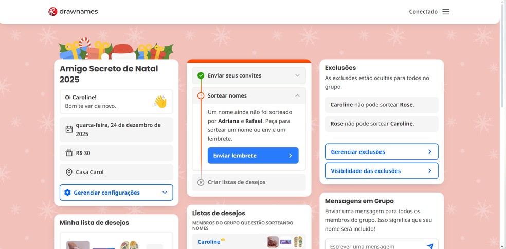  Reprodução/Caroline Silvestre