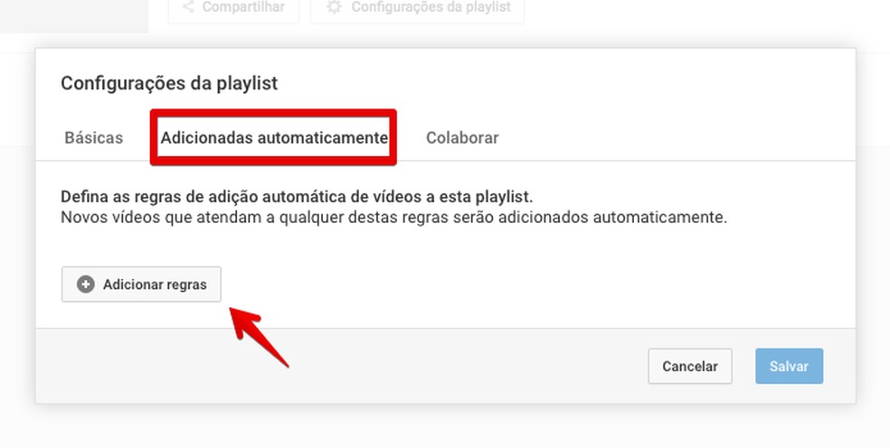Como criar uma playlist automática no YouTube