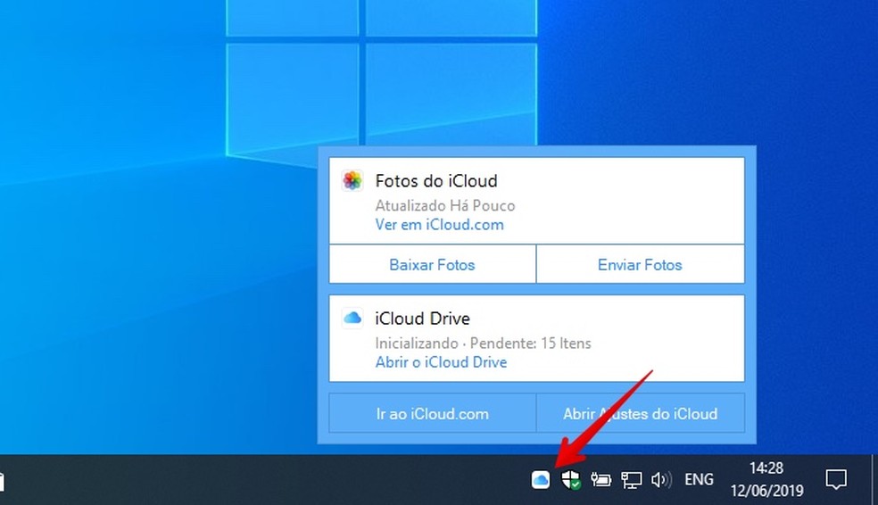 Como fazer download do iCloud para Windows 10 no notebook