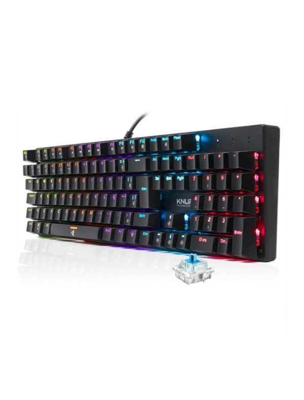 Teclado gamer Knup TE114 USB ABNT2 Switch Blue