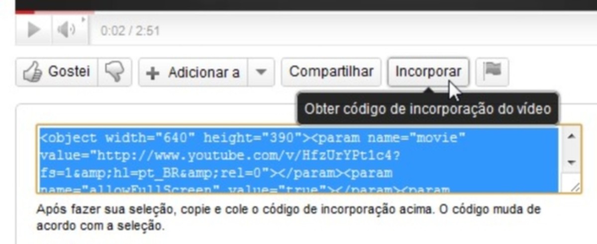 Como inserir um vídeo do YouTube em seu site