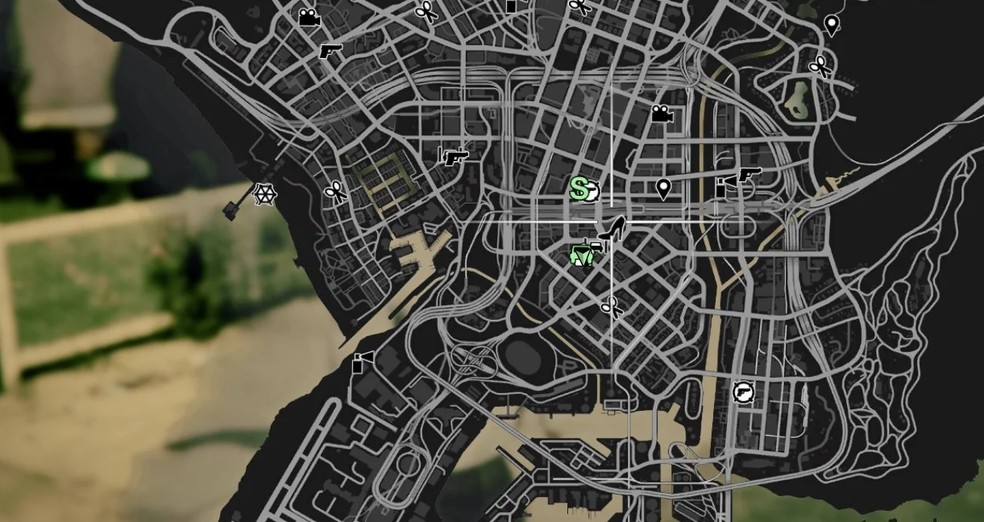 Conheça bem o mapa de GTA Online — Foto: Reprodução/Felipe Vinha