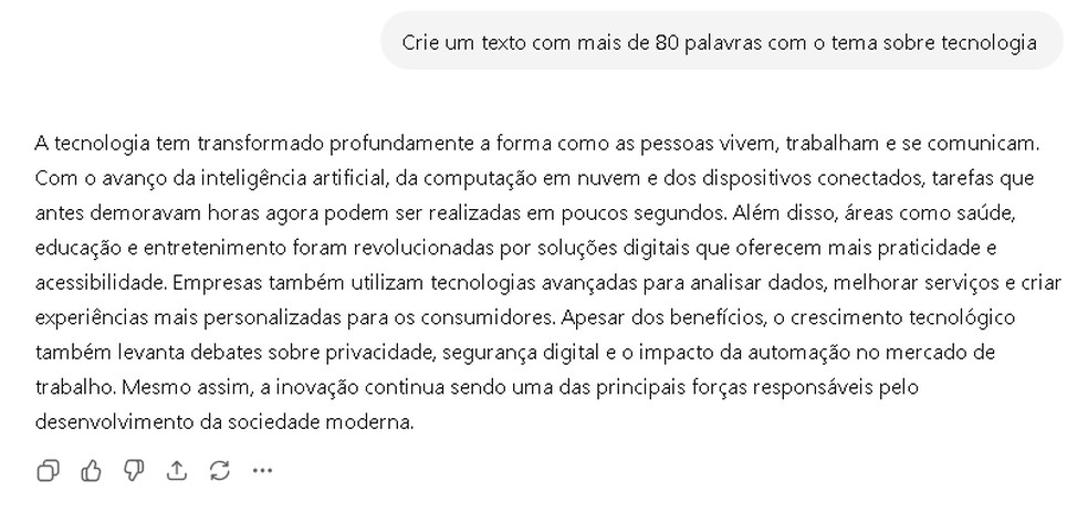  Reprodução/ChatGPT