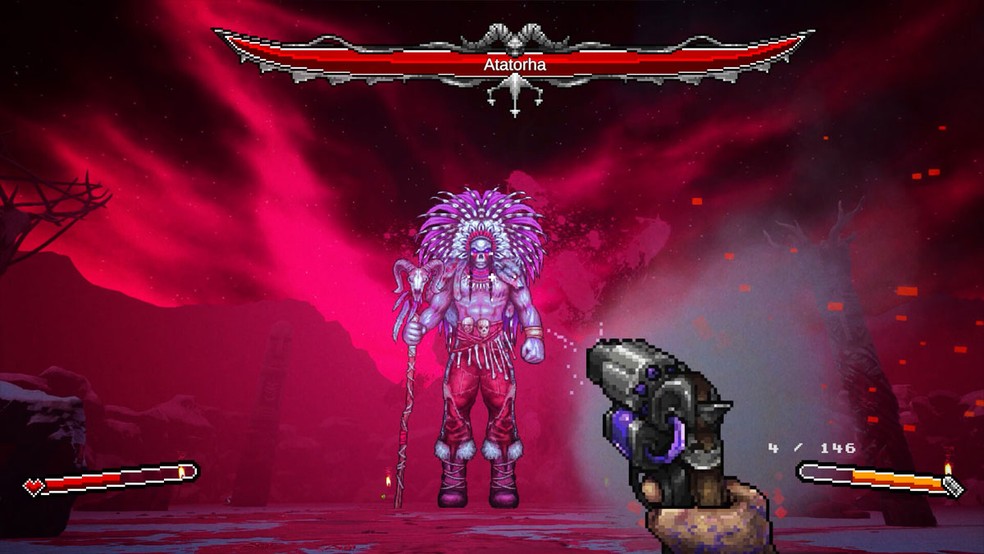 M.E.A.T. II: Absolute Zero é um jogo de tiro com visuais retrô que misturam 3D e 2D — Foto: Reprodução/Steam