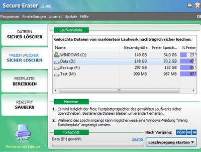 Eraser secure delete on sale