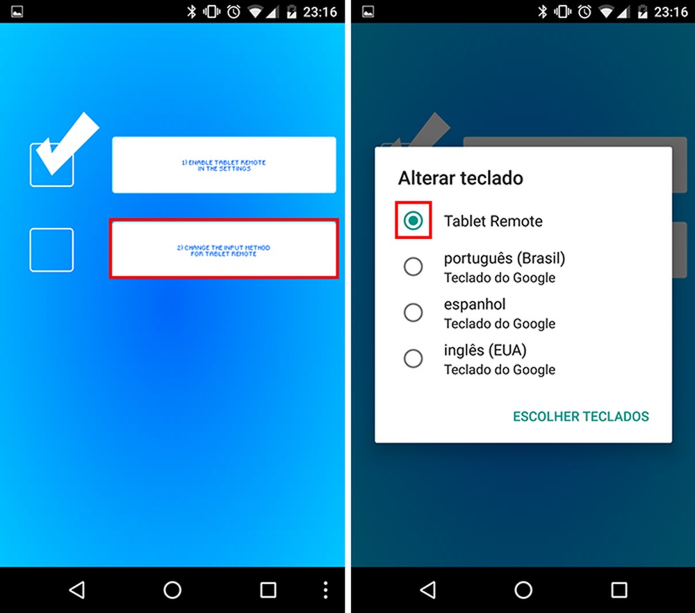 Como controlar um tablet Android usando o celular