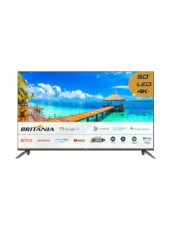 Smart TV DLED 50" Ultra HD Britânia 4K BTV50G7EACGB