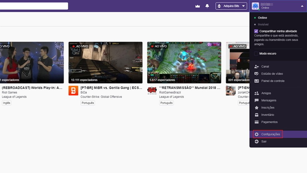 Como mudar de nome na Twitch depois de criar a conta