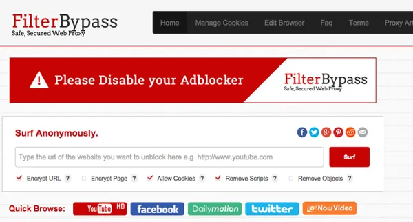 Youtube proxy filter bypass cheap