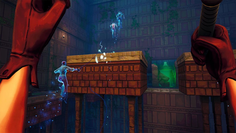 Phantom Abyss é um game multiplayer de parkour em primeira pessoa no qual usuários competem para obter relíquias em templos gerados aleatoriamente — Foto: Reprodução/Steam
