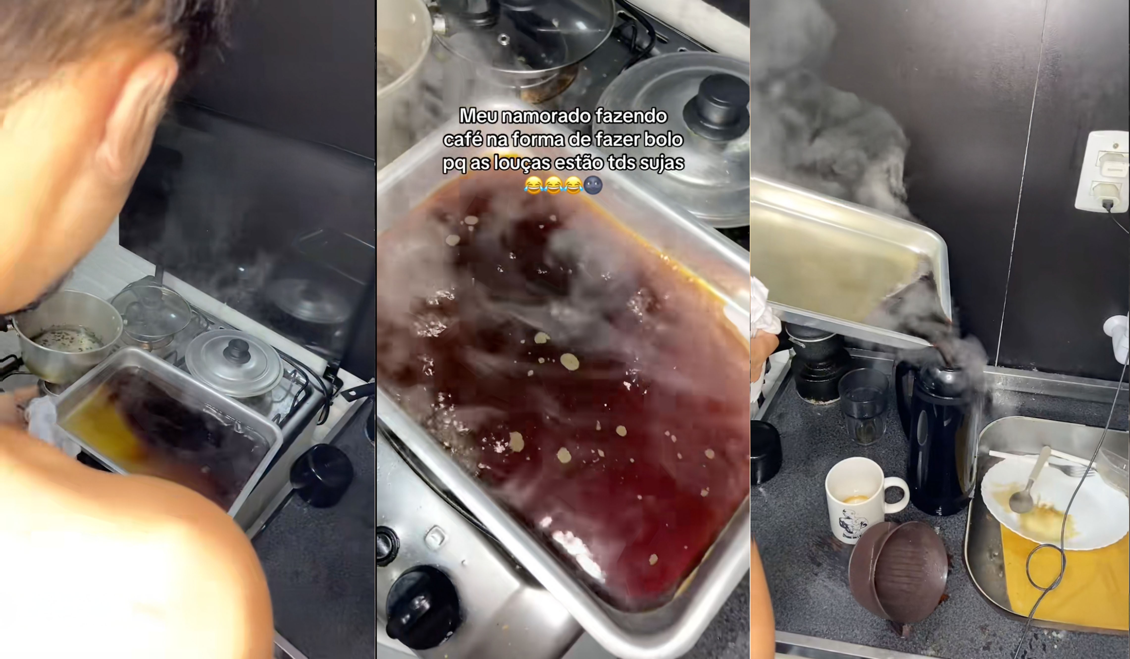 Viral bizarro ensina a fazer café em forma de bolo; por que NÃO tentar