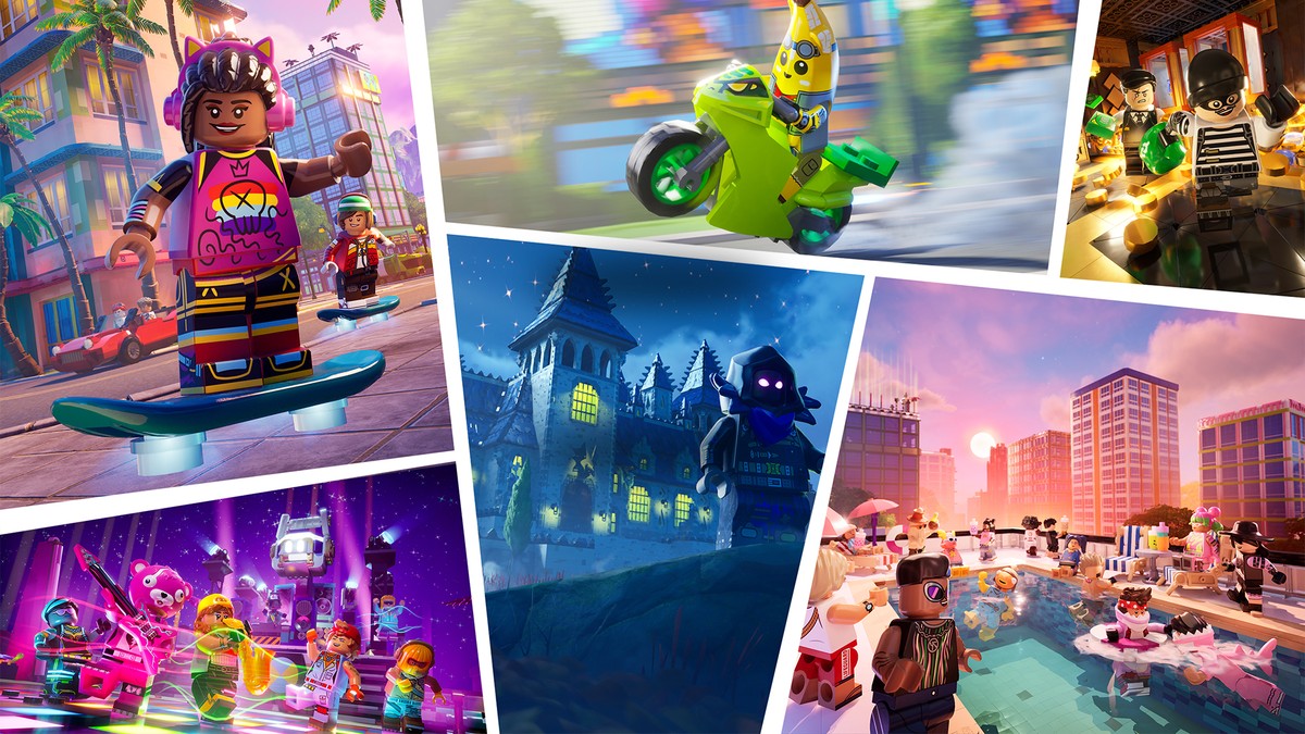 LEGO Fortnite Brick Life: veja gameplay, skins e mais do 'modo GTA'