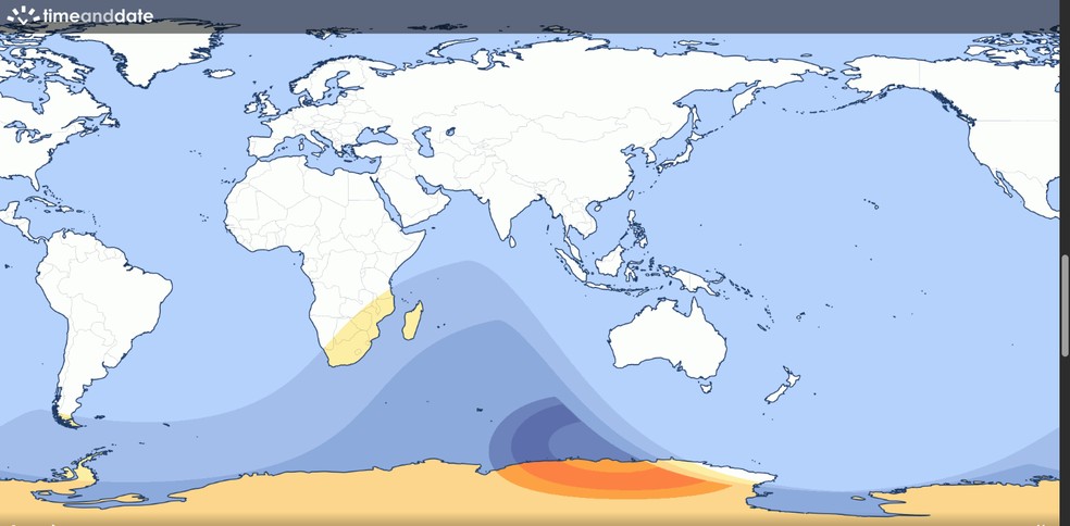  Divulgação/TimeAndDate