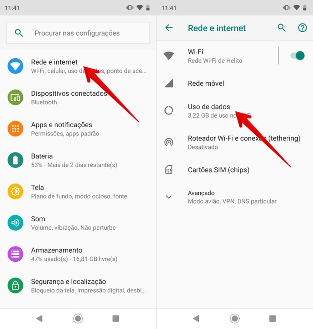 Como desativar o protetor de dados no Android
