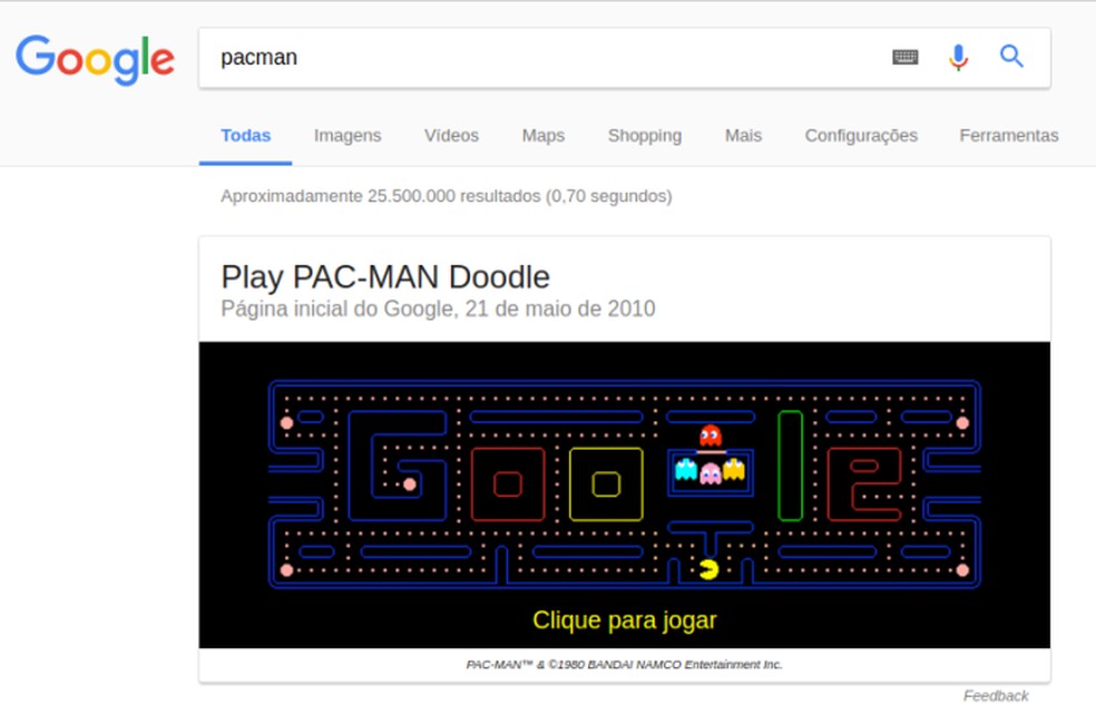 Vamos jogar Pac-Man no Google Maps?, Jogo