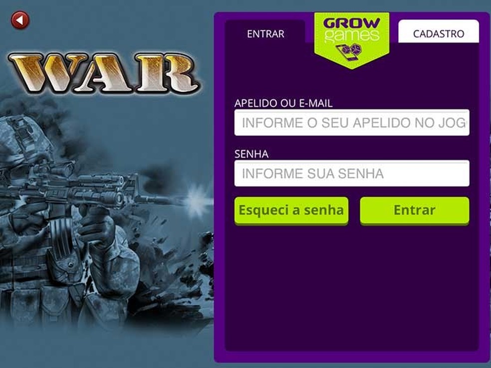 Como jogar War online