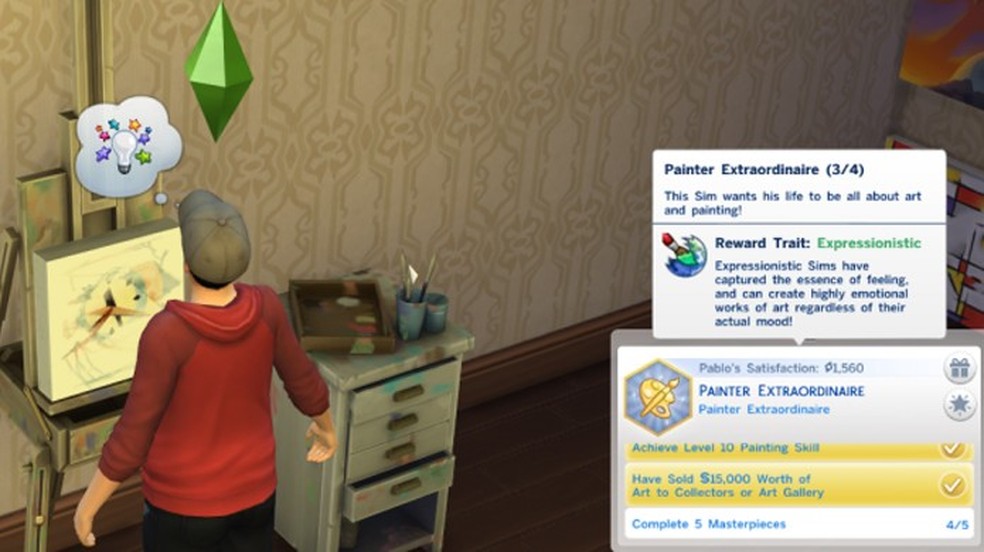 The Sims 4: saiba como fazer para se tornar um bom pintor no game